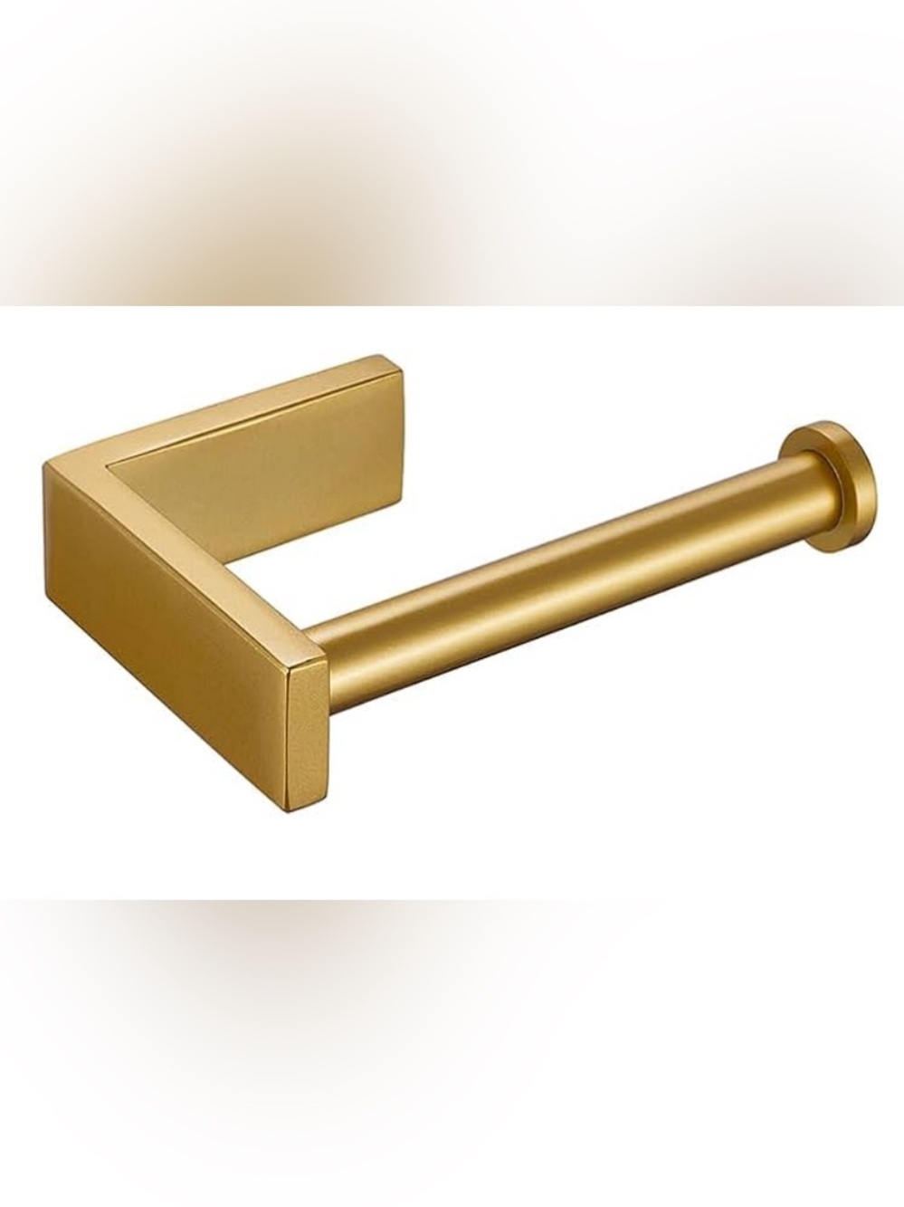 Matte Gold Modern Toilet Paper Holder